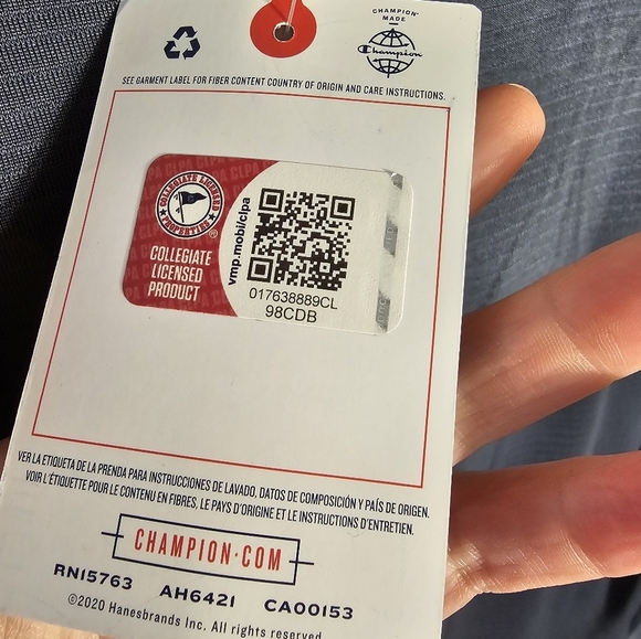 Champion Iowa Hawkeyes Long Sleeve Pullover Men's Size Small NWT - Picture 5 of 10